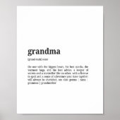 Grandma Definition Poster | Dictionary Style (Vorne)
