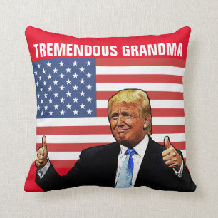 GRANDMA DONALD TRUMP PILLOW FÜR TREMENDOUS GRANDM KISSEN