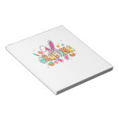 Grandma Easter Grandma Coquette Bunny Ears Eggs Ba Notizblock (angewinkelt)