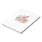 Grandma Easter Grandma Coquette Bunny Ears Eggs Ba Notizblock (Rotiert)