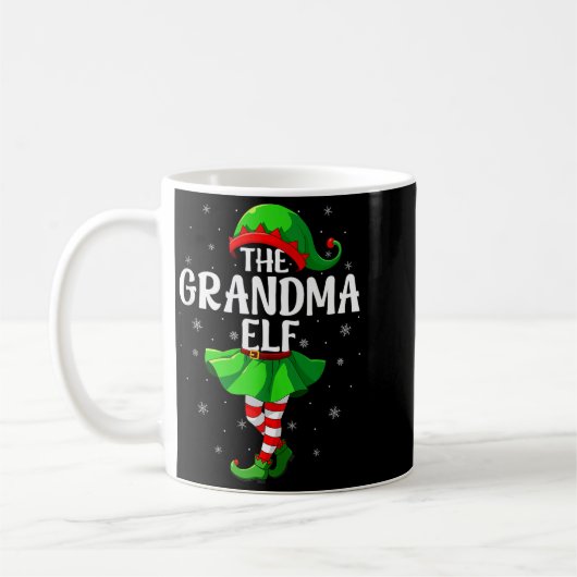 Grandma Elf Christmas Girls Women Elf Squad Xmas F Kaffeetasse (Links)