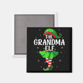 Grandma Elf Christmas Girls Women Elf Squad Xmas F Magnet (Vorderseite/Rückseite)
