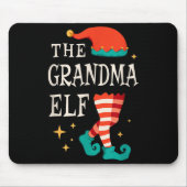 Grandma Elf Family Matching Group Christmas Grandm Mousepad (Vorne)