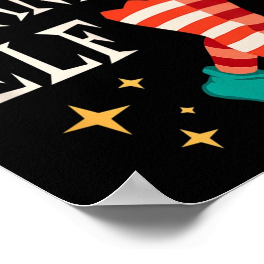 Grandma Elf Family Matching Group Christmas Grandm Poster (Ecke)