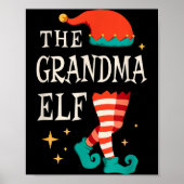 Grandma Elf Family Matching Group Christmas Grandm Poster (Vorne)