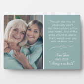 Grandma Erinnerung Custom Plaque mit Easel Fotoplatte (Vorderseite)