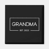 Grandma Est 2023 New Grandmother First Time Magnet (Vorne)