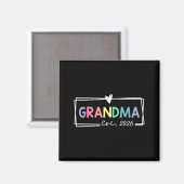 Grandma Est 2026 Promoted To Grandma 2026 For Gran Magnet (Vorderseite/Rückseite)