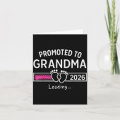 Grandma Est 2026 Promoted To Grandma New Grandma 2 Karte (Vorderseite)