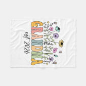 Grandma Est. 2026 Wildflower Promoted To Grandma  Fleecedecke (Vorderseite (Horizontal))