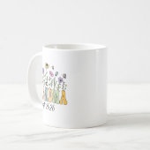 Grandma Est. 2026 Wildflower Promoted To Grandma  Kaffeetasse (Vorderseite Links)