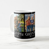 Grandma Est. Established Year Custom Name 3 Photo  Kaffeetasse (Vorderseite Links)