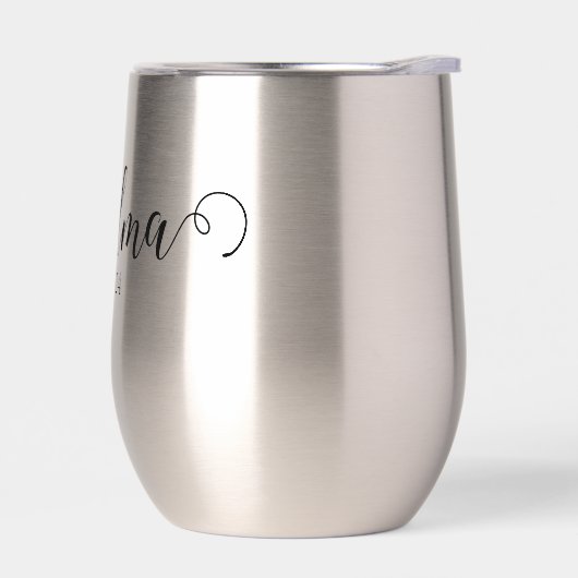 Grandma Est Modern Black Script Custom Date (Links)