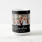 Grandma Est. White script 3 photo Kaffeetasse (Mittel)
