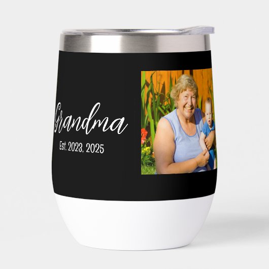 Grandma Est. White script photo (Links)