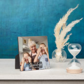 Grandma Est. White script photo Fotoplatte (InSitu)