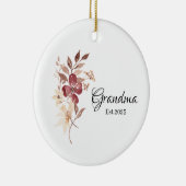 Grandma Est. Year – New Grandma Milestone Keramik Ornament (Rechts)