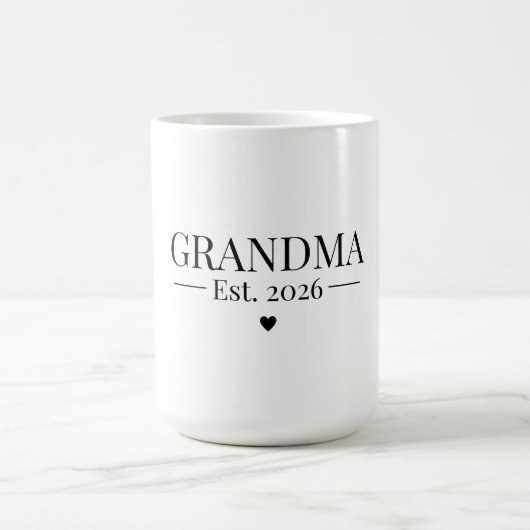Grandma Established 2026 Kaffeetasse (Mittel)