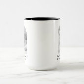 Grandma Established 20XX Modern Simple Photo Tasse (Zentrum)