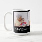 Grandma Established Bold Black 3 Photo Coffee Kaffeetasse (Links)
