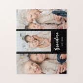 Grandma Established Modern Script 3 Photo  Puzzle (Vertikal)