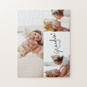 Grandma Established Modern Script 3 Photo Puzzle (Vertikal)