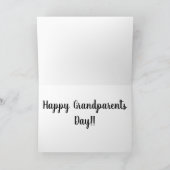 Grandma Established Modern Script Black 3 Photo Dankeskarte (Innenseite)