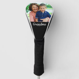 Grandma Established Modern Script Photo  Golf Headcover