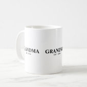Grandma Established New Grandma Gift Kaffeetasse (Vorderseite Links)