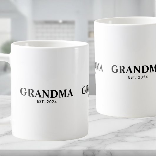 Grandma Established New Grandma Gift Kaffeetasse