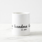 Grandma Established New Grandmother Gift Kaffeetasse (Mittel)