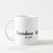 Grandma Established New Grandmother Gift Kaffeetasse (Links)