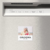 Grandma Established Photo Gift Magnet (In Situ (Geschirrspüler))