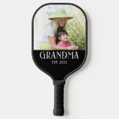 Grandma Established Photo  Pickleball Schläger (Rückseite)