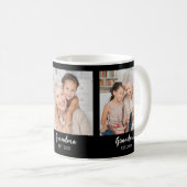 Grandma Established Script Black 3 Photo Kaffeetasse (VorderseiteRechts)