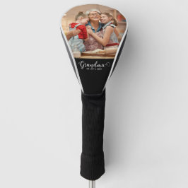 Grandma Established Script Gift Photo Golf Headcover