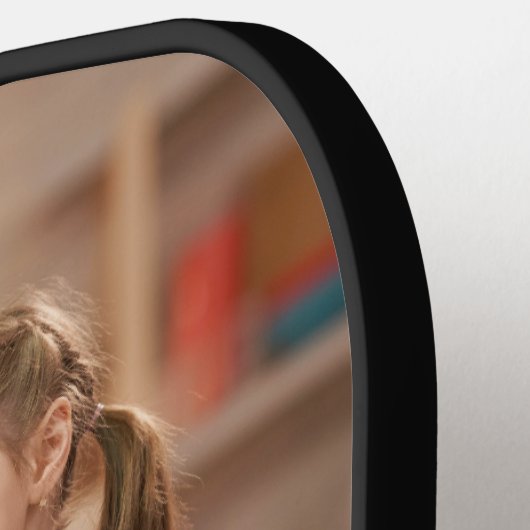 Grandma Established Script Gift Photo Pickleball Schläger (Linke Seite)