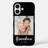 Grandma Established Script Photo Black Case-Mate  iPhone Hülle (Rückseite)
