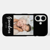 Grandma Established Script Photo Black Case-Mate  iPhone Hülle (Rückseite (Horizontal))
