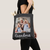 Grandma Established White Script Photo Tasche (Von Nahem)