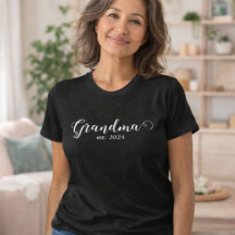 Grandma Established White Script