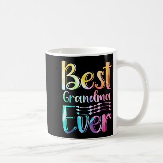 Grandma Ever Gift Graphic Art Text Quote Design Kaffeetasse (Rechts)