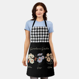 Grandma Flower Garden Individuelle Name Vintag Schürze