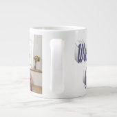 Grandma-Foto-Grautypografie Jumbo-Tasse (Rückseite)