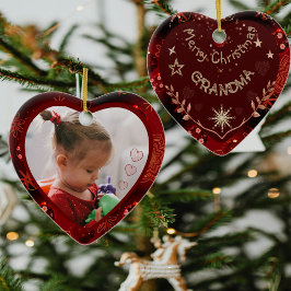 Grandma Foto Keramik Ornament