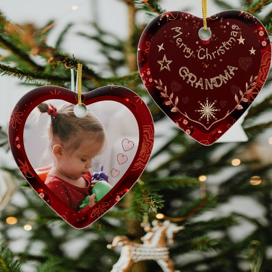 Grandma Foto Keramik Ornament
