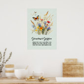 Grandma Garden Herzstück Großkinder Poster (Küche)