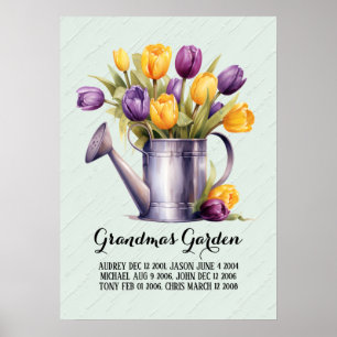 Grandma Garden Herzstück Großkinder Poster