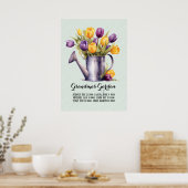 Grandma Garden Herzstück Großkinder Poster (Küche)