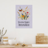 Grandma Garden Herzstück Großkinder Poster (Küche)